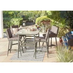 Heba 4 Seater Garden Bar Set -Outdoor Garden 14005704 3325022638928765