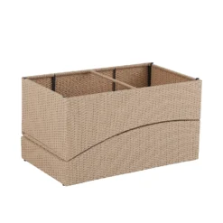 Natural Folding Rattan Sun Lounger -Outdoor Garden 14005776 1205022649860294