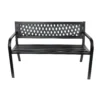 Black Steel Garden Bench 2 Black Steel Garden Bench -Outdoor Garden 14005779 1775018249429760