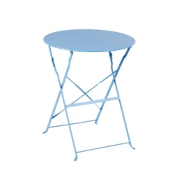 Millie Metal Bistro Set - Blue -Outdoor Garden 14005783 1995022384428895