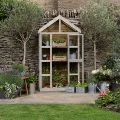 Forest Garden Georgian Wall Greenhouse With Auto Vent -Outdoor Garden 14013374 1935004556476639