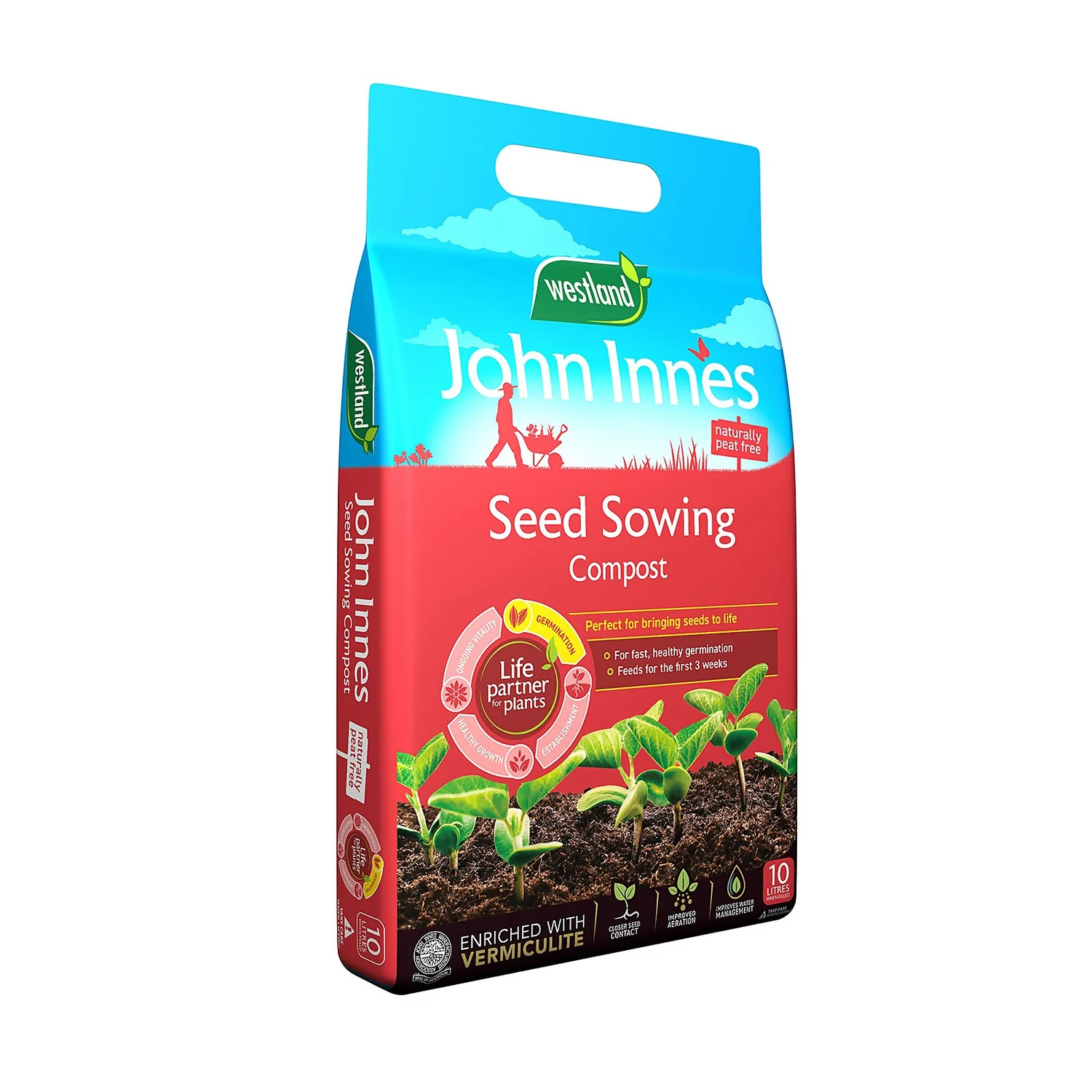 Westland John Innes Peat Free Seed Sowing Compost 10L 3 Westland John Innes Peat Free Seed Sowing Compost 10L