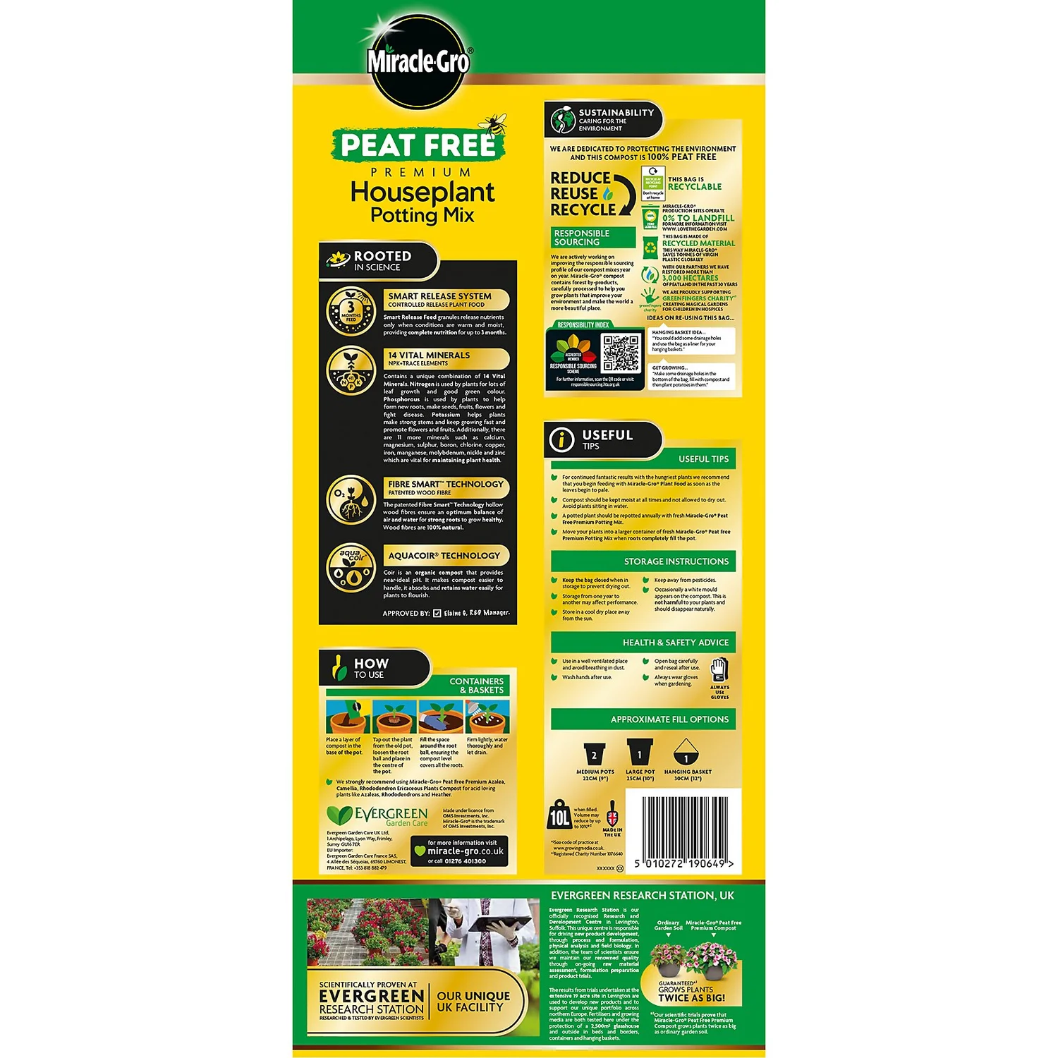 Miracle-Gro Premium Houseplant Potting Mix 10L 5 Miracle-Gro Premium Houseplant Potting Mix 10L - Image 3