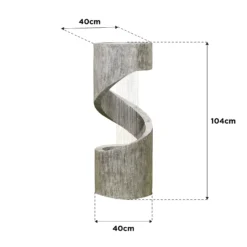 Stylish Fountain Spiral Showers Water Feature With LEDs -Outdoor Garden 14519354 4325047822566918