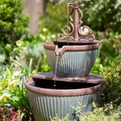 Stylish Fountain Irondale Pours Water Feature -Outdoor Garden 14519355 1085050878502974