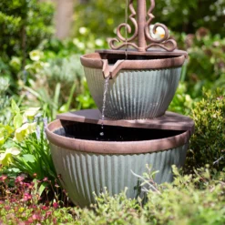 Stylish Fountain Irondale Pours Water Feature -Outdoor Garden 14519355 1765050878719931