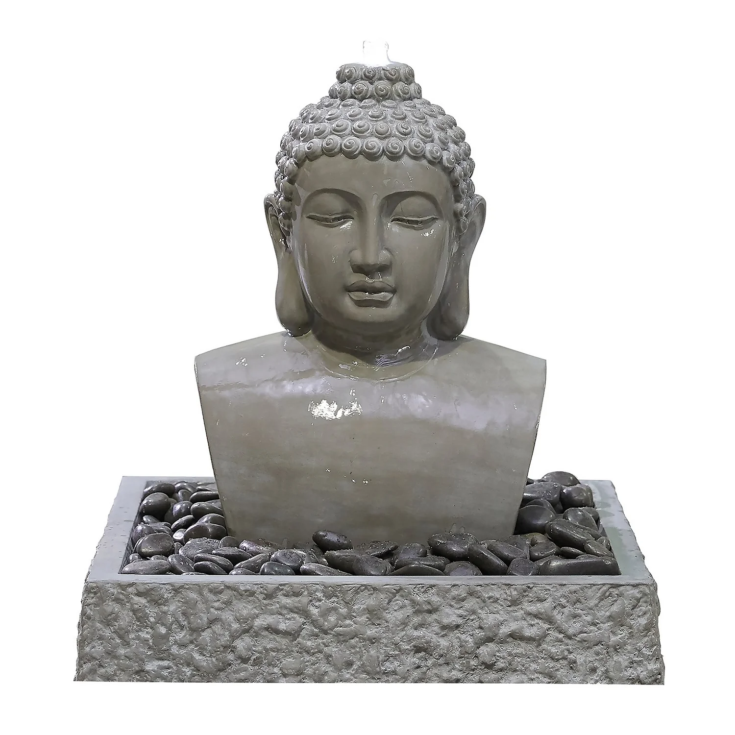 Stylish Fountain Lotus Buddha Water Feature With LEDs 3 Stylish Fountain Lotus Buddha Water Feature With LEDs