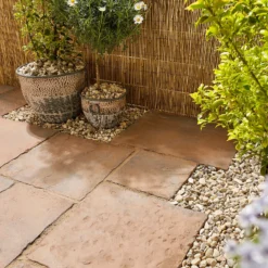 Stylish Stone Belfrey Random Patio Kit 5.76sqm - Autumn Brown -Outdoor Garden 14537693 2255047774011351