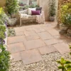 Stylish Stone Belfrey Random Patio Kit 5.76sqm - Autumn Brown -Outdoor Garden 14537693 2305047773921909