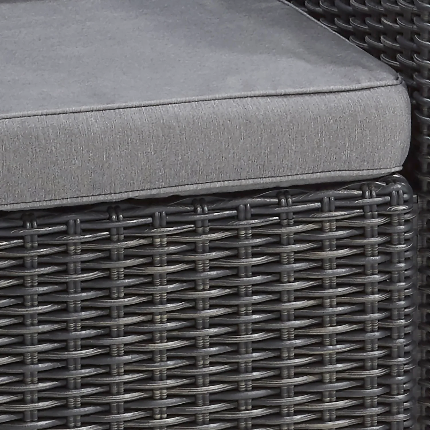 Keter California 2 Seater Outdoor Balcony Garden Furniture Set - Graphite With Grey Cushions 7 Keter California 2 Seater Outdoor Balcony Garden Furniture Set - Graphite With Grey Cushions - Image 5