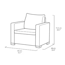 Keter California 2 Seater Outdoor Balcony Deluxe Garden Furniture Set - Graphite With Grey Cushions 16 Keter California 2 Seater Outdoor Balcony Deluxe Garden Furniture Set - Graphite With Grey Cushions -Outdoor Garden 14539592 1535041802417805